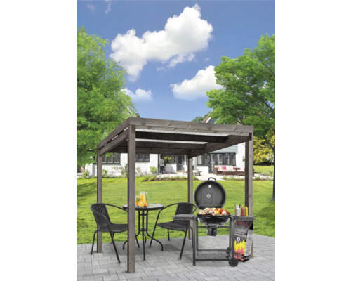 Universele overkapping Bikeport RAL7016 204 x 204 cm antraciet