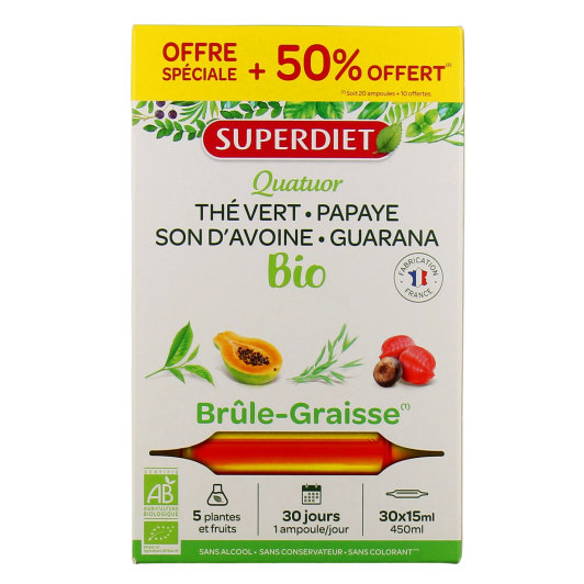 Super Diet Quatuor Brûle Graisse Bio