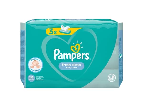 Pampers Fresh Clean 81688041, Våtserviett for baby, Dermatologisk testet, Allergivennlig, Nøytral pH