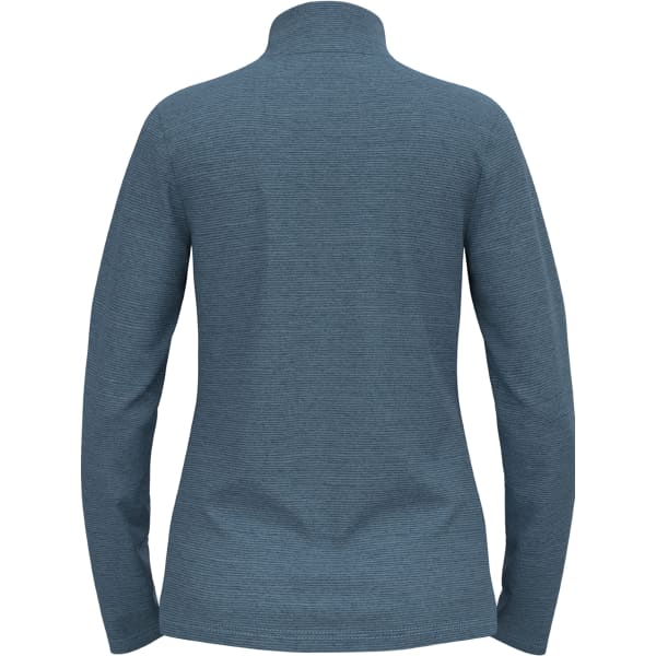 Sweat polaire randonnée ODLO ROY MID LAYER 1/2 ZIP PROVINCIAL BLUE - BLACK
