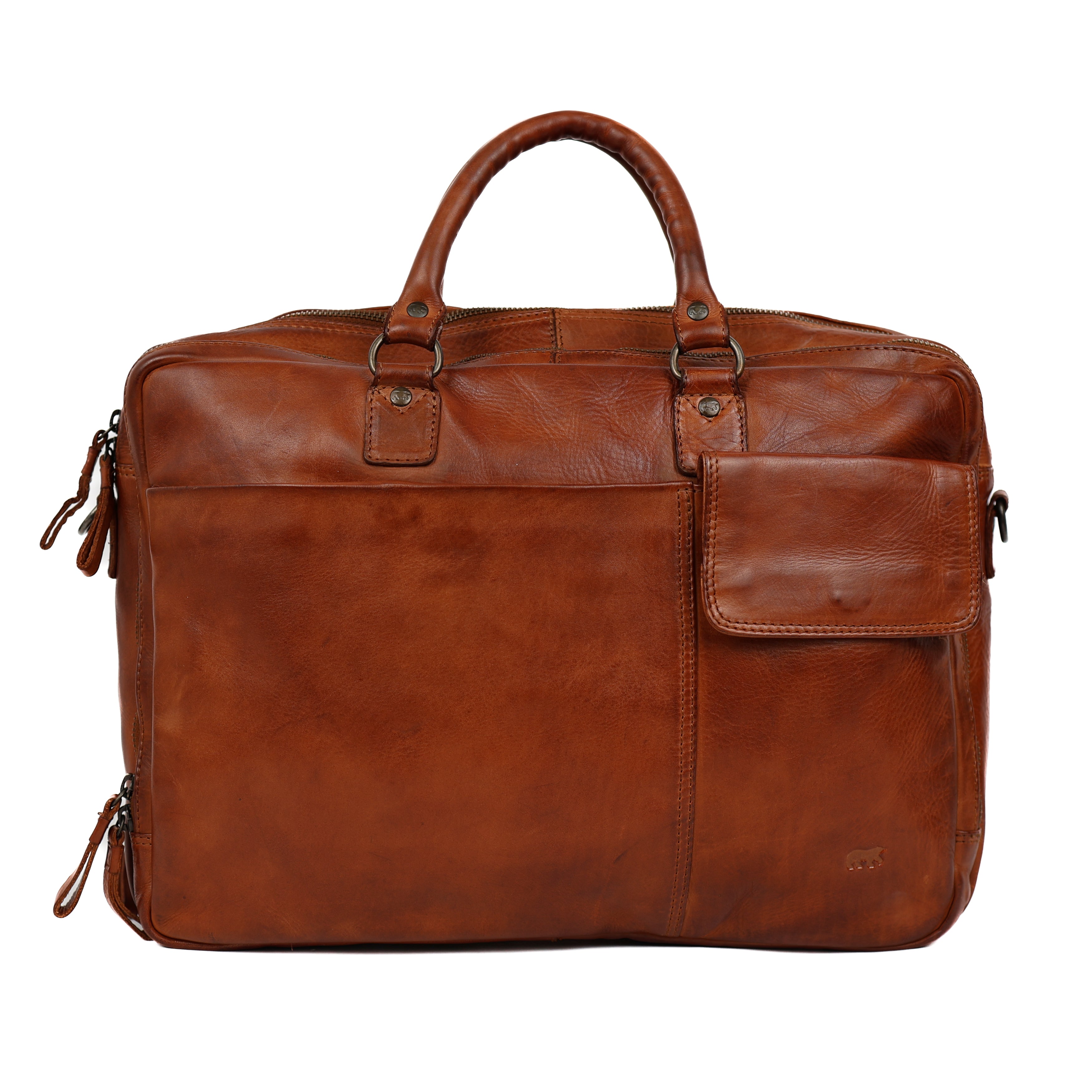 Laptoptas 'Silke' cognac Cognac