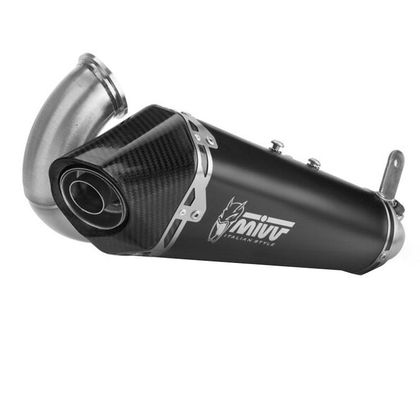 Silencieux Mivv DELTA RACE INOX NOIR - Noir