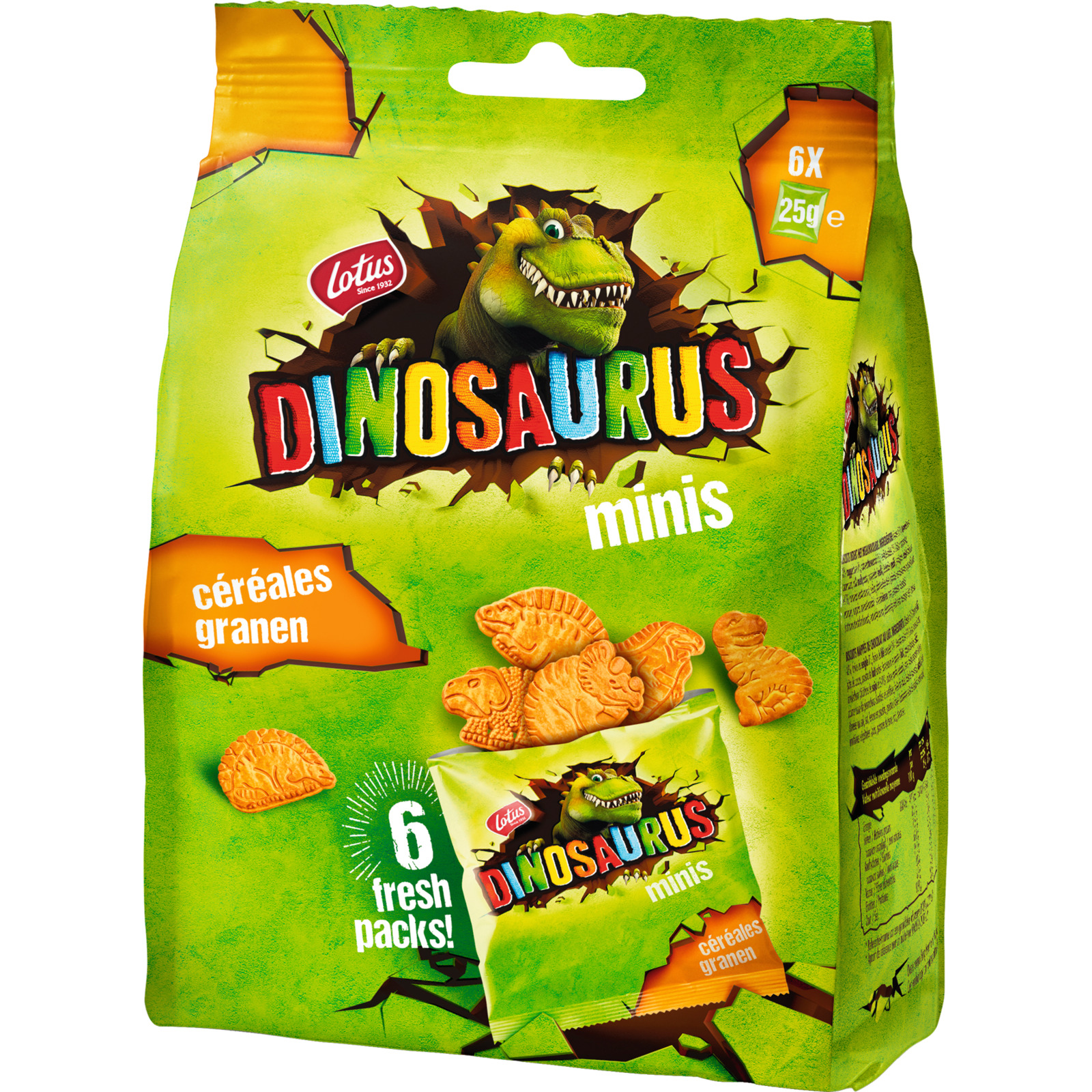 Lotus Dinosaurus Mini Cerealien 150g