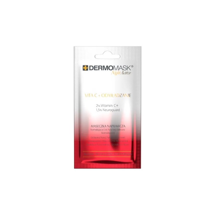 L'biotica Dermomask Night Acitve gezichtsmasker Vita C + Rejuvenation 12 ml