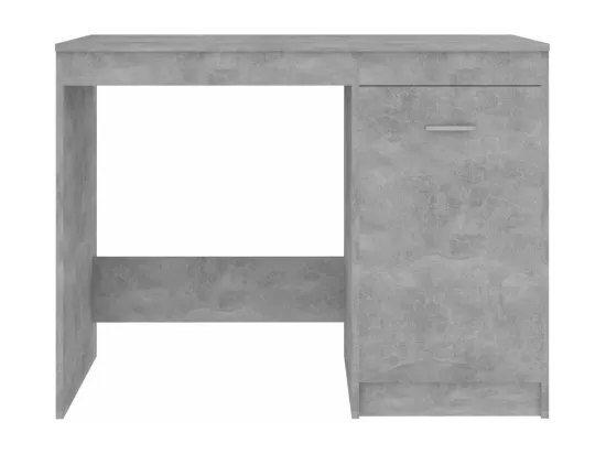 Bureau Gris béton 100x50x76 cm Bois d'ingénierie