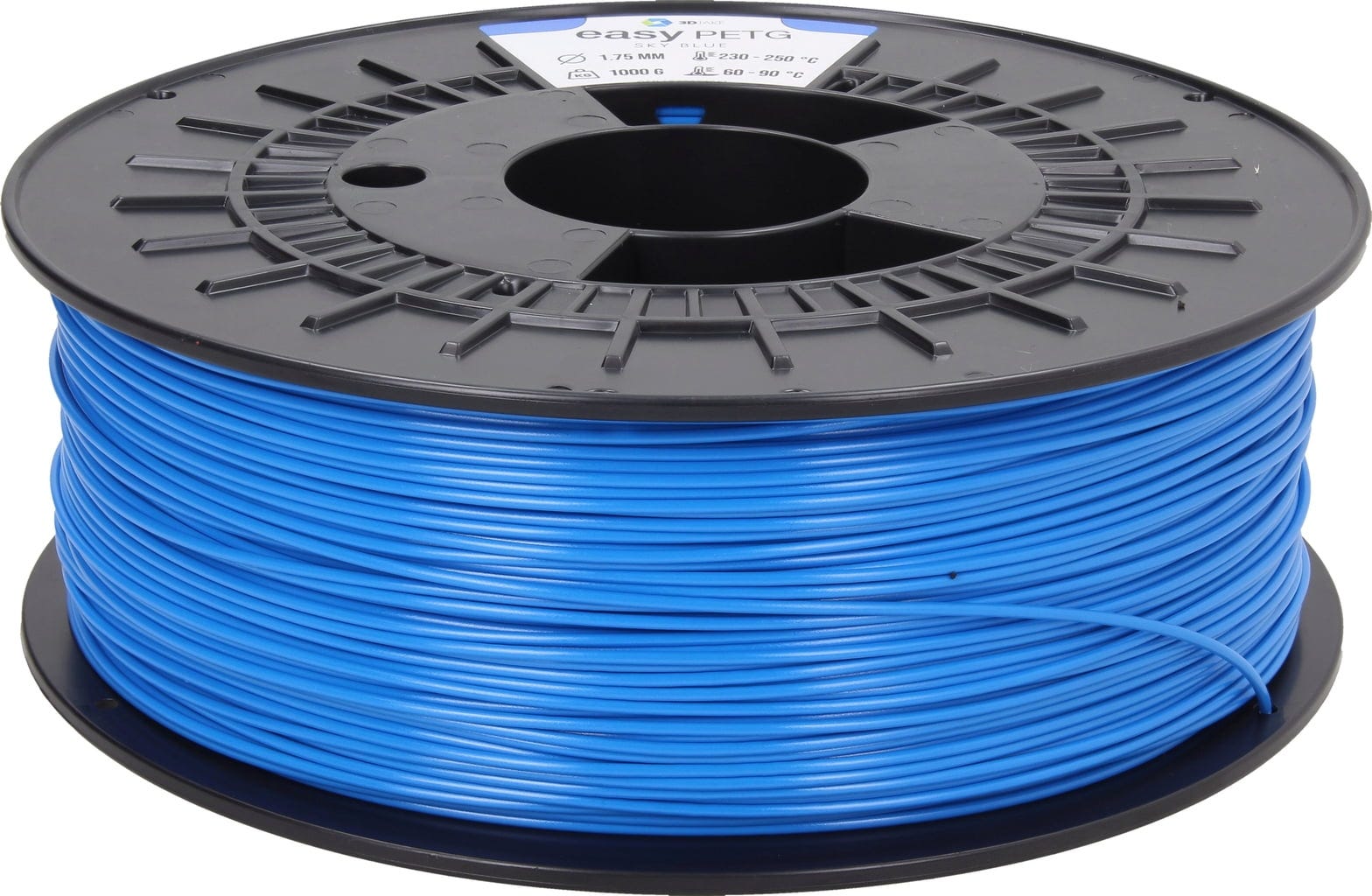 3DJAKE  easyPETG Hellblau, 1,75 mm / 1000 g    PETG Filament für robuste & präzise Drucke in Hellblau