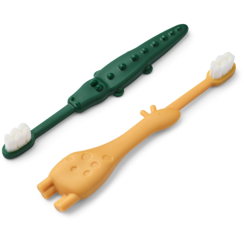 Køb LIEWOOD Yellow Mellow / Garden Green Fabio All Together Toddler Tandbørste