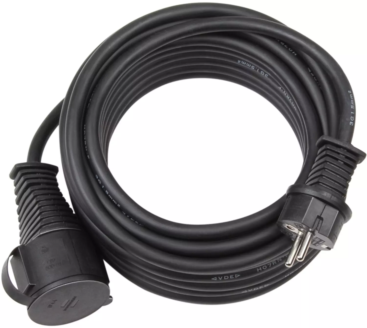 Brennenstuhl 1167810 Verlengsnoer voor bouwplaatsen IP44 zwart - H07RN-F 3G1,5 - 10m