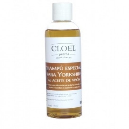 Shampoo Cloel para cães, especialmente formulado para Yorkshire Terriers.
