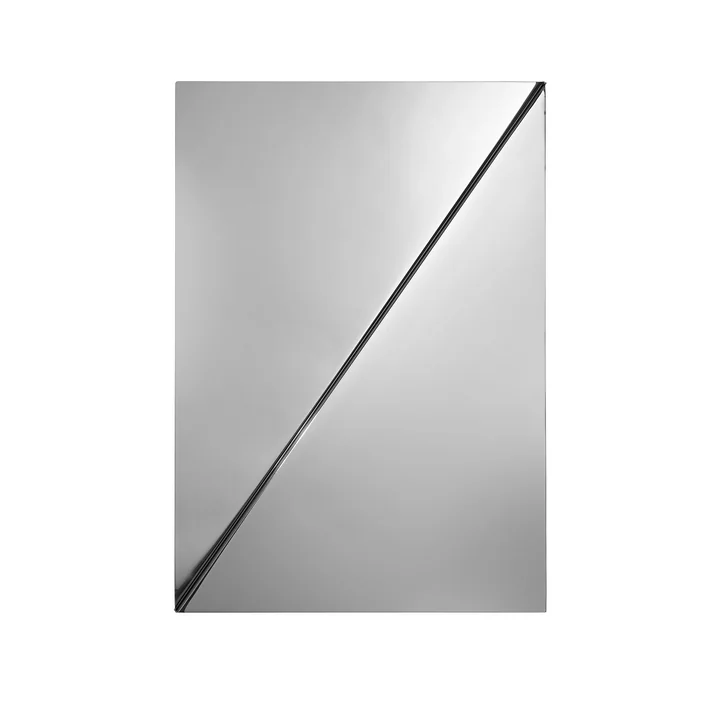 Muuto - Gaze Wandspiegel, Stahl poliert, 30 x 25 cm