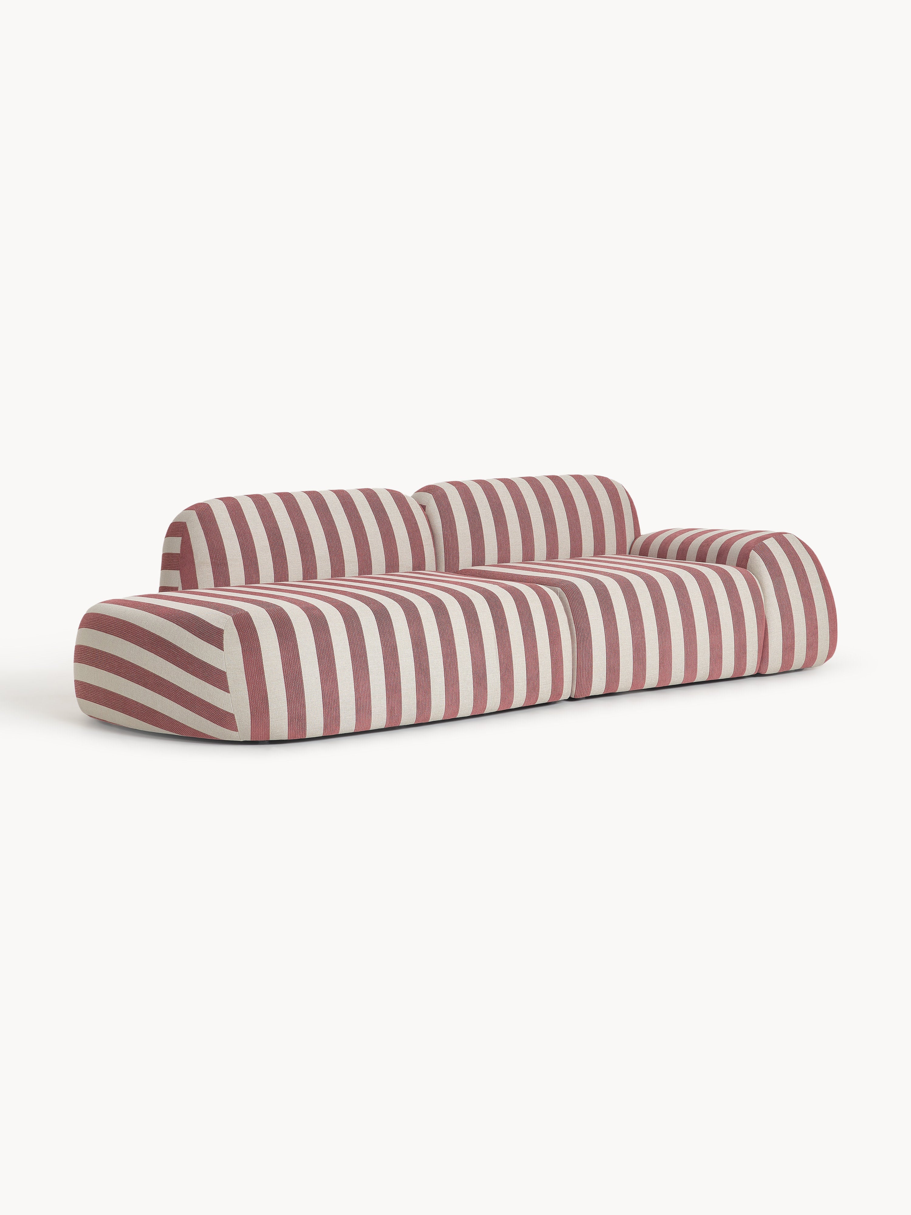 Modulaire teddy chaise longue Wolke (3-zits)