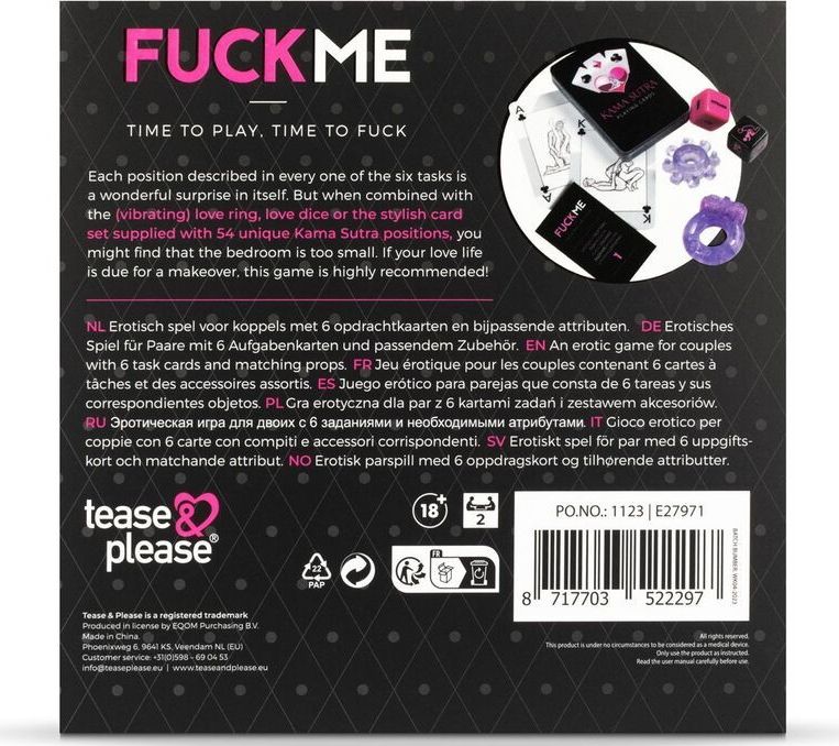 Tease & Please FUCKME - Roze - Erotisch Bordspel