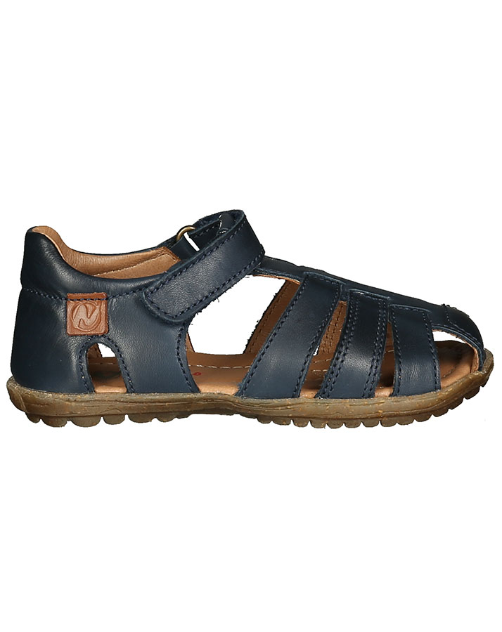 Leder-Sandalen SEE mit Zehenschutz in navy