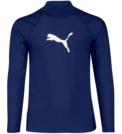 Puma Badeshirt - UV50+ - Navy m. Logo