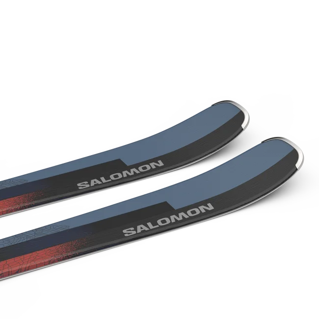 STANCE 80 (and M11)  All Mountain-Ski-Set, Unisex Black/NeonCoral/AshleyBlue