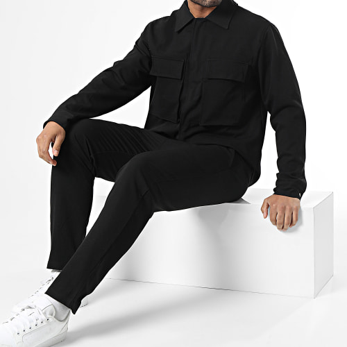 Ensemble Veste et Pantalon Cargo Noir