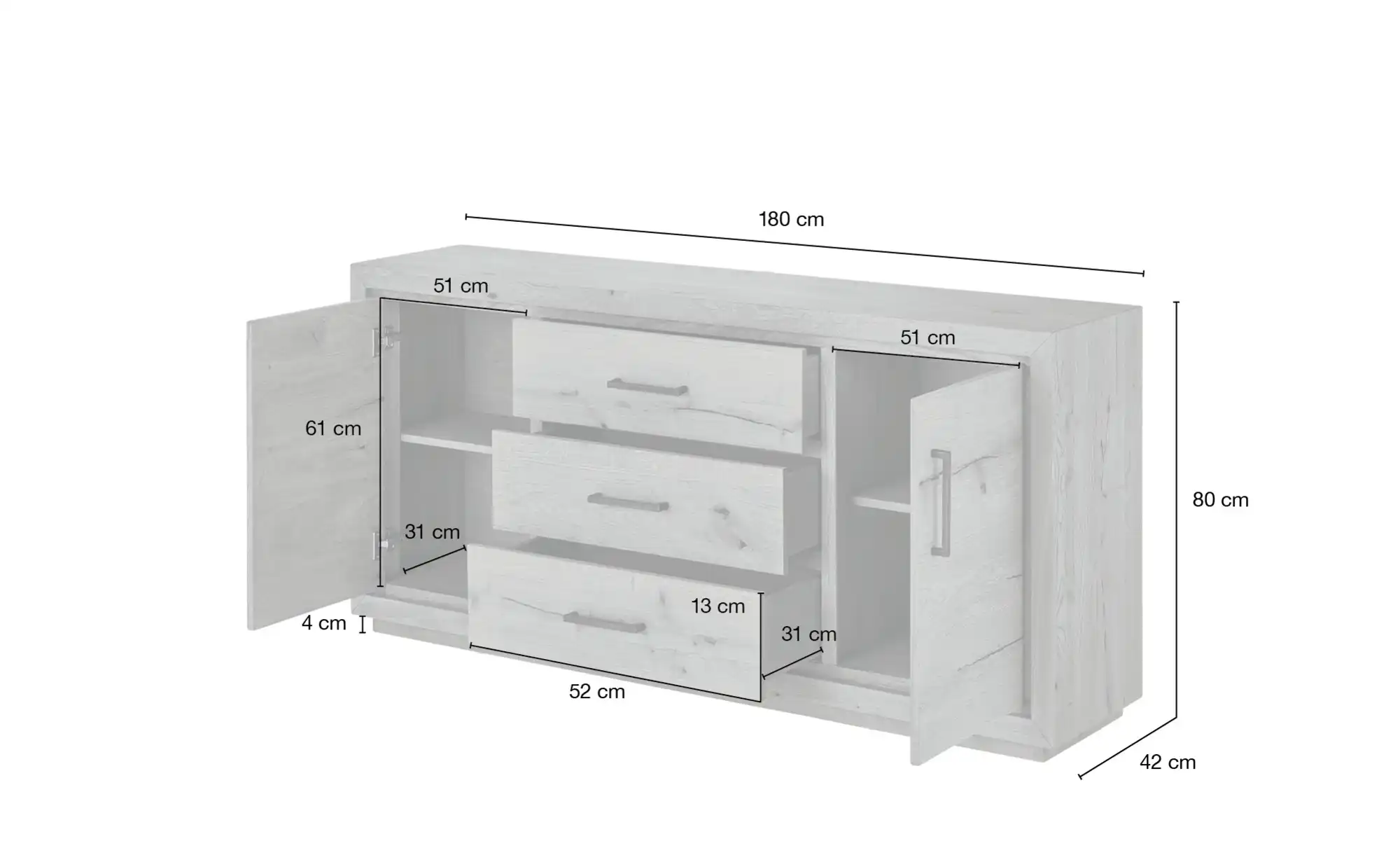 Gray & Jones Sideboard Black Coast One