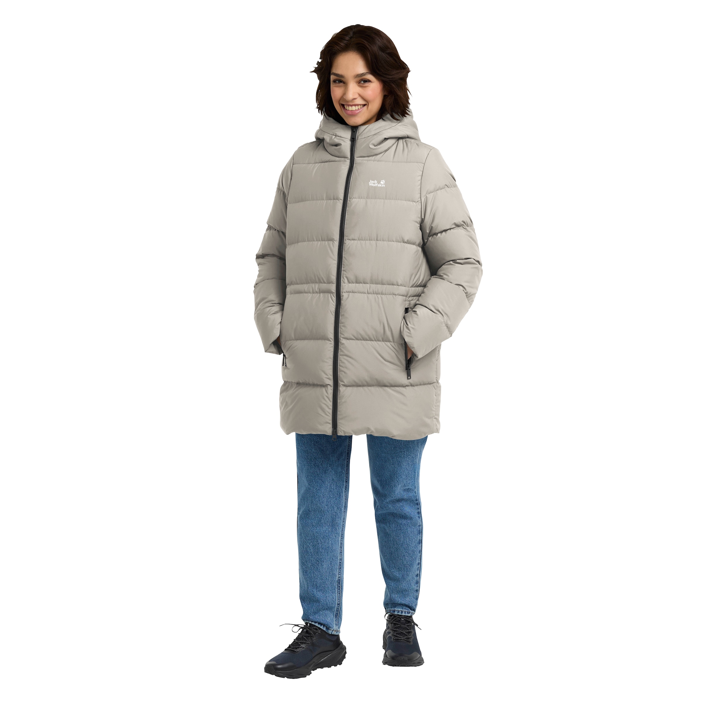 Jack Wolfskin Daunenjacke »FROZEN PALACE LONG JKT W RDS« mit Kapuze Wärmend, winddicht, Daunenparka