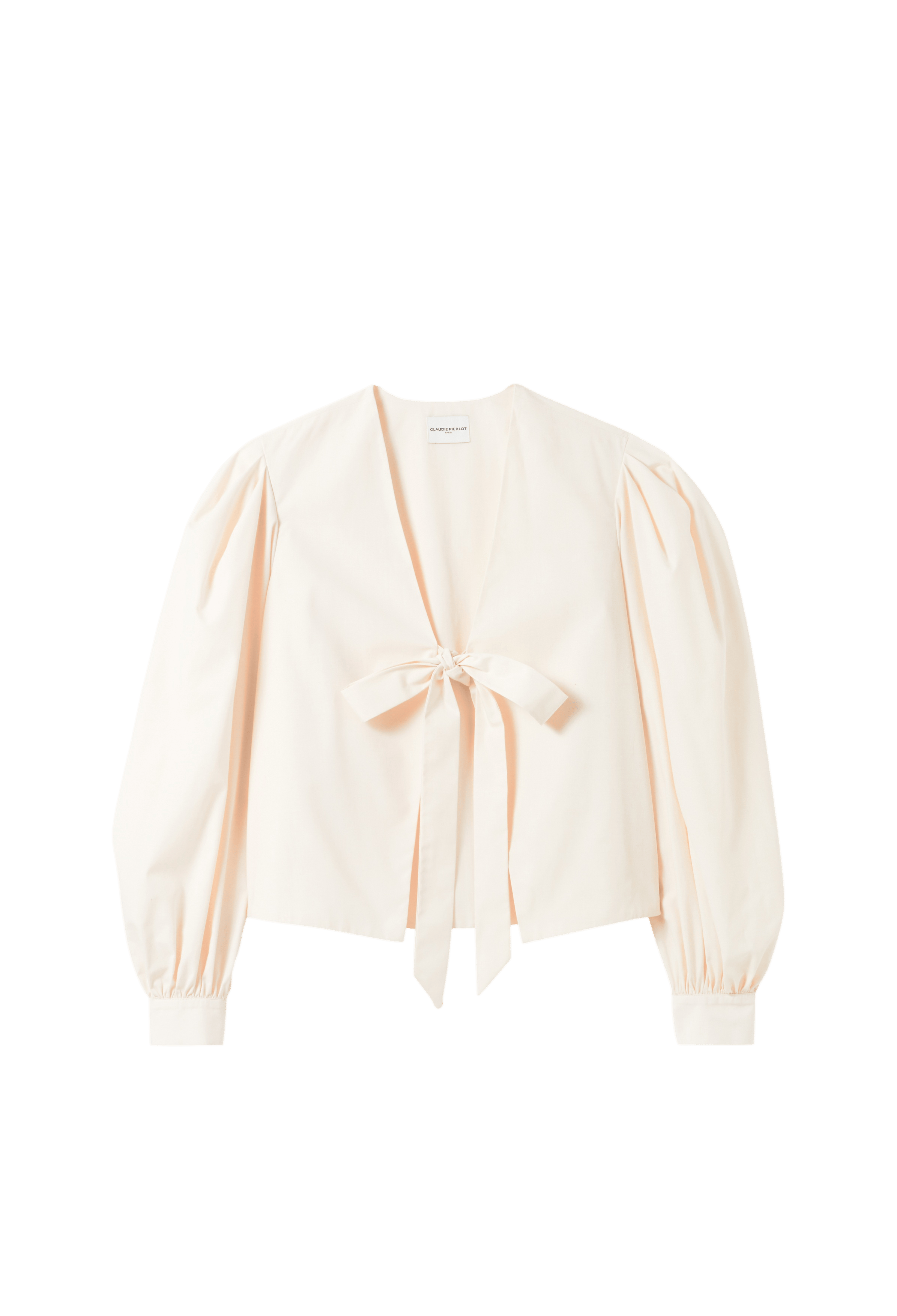 Blouse col V | Blanc