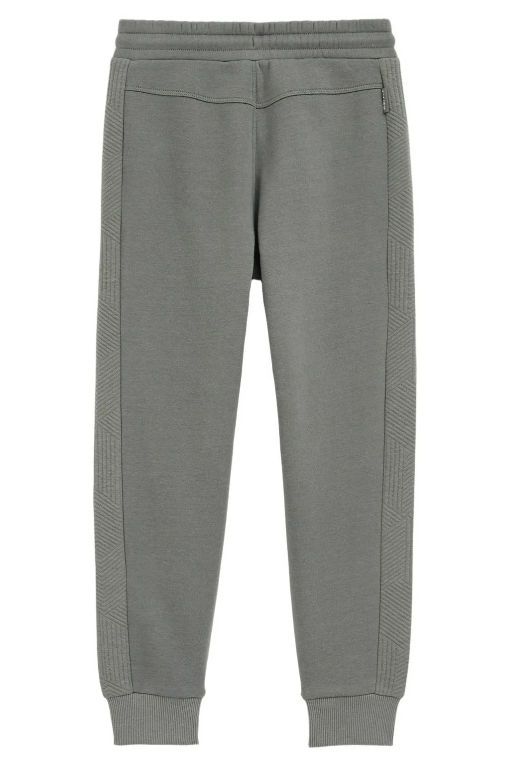 WE Fashion Blue Ridge slim sweatpant grijsgroen