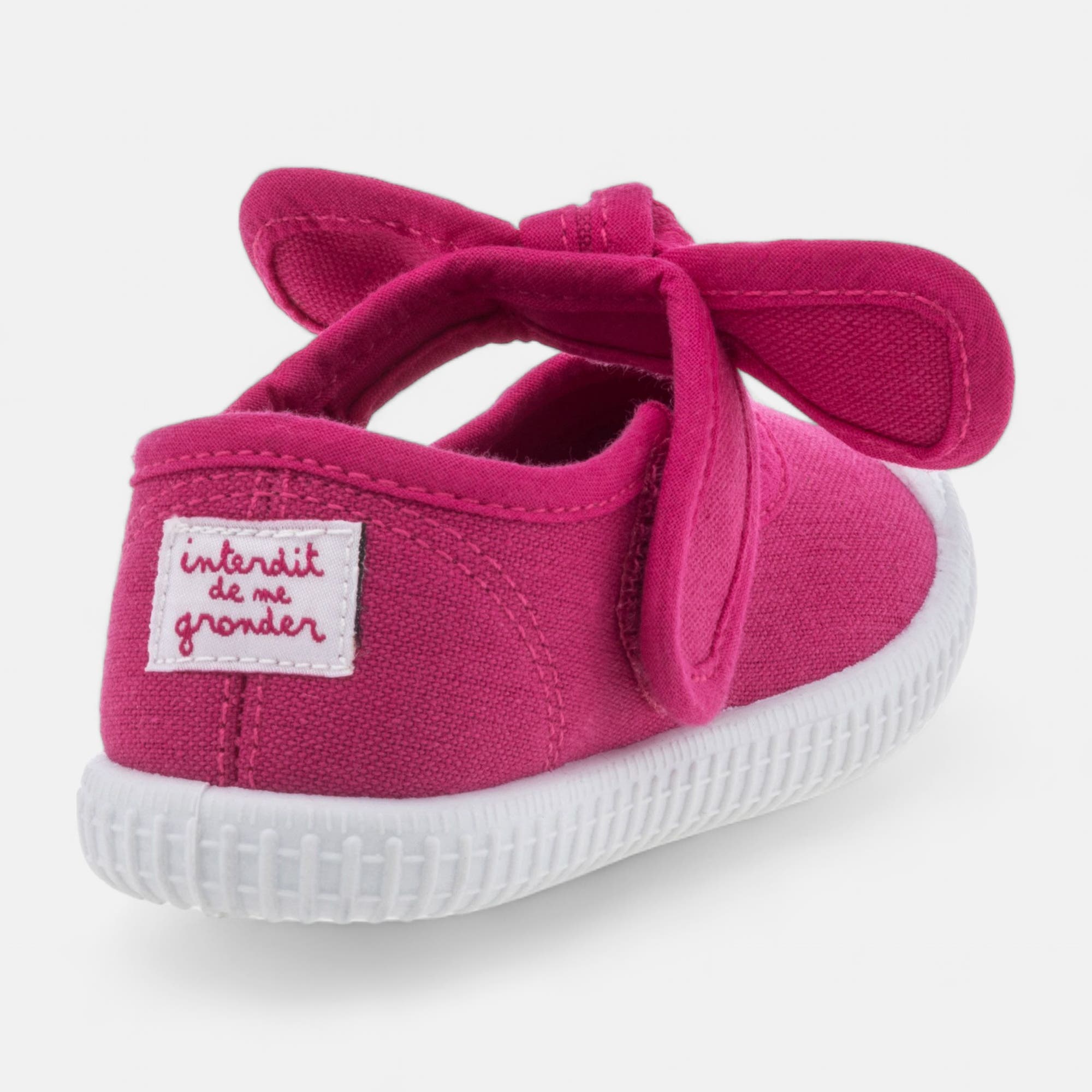 Baskets en toile Fille rose
