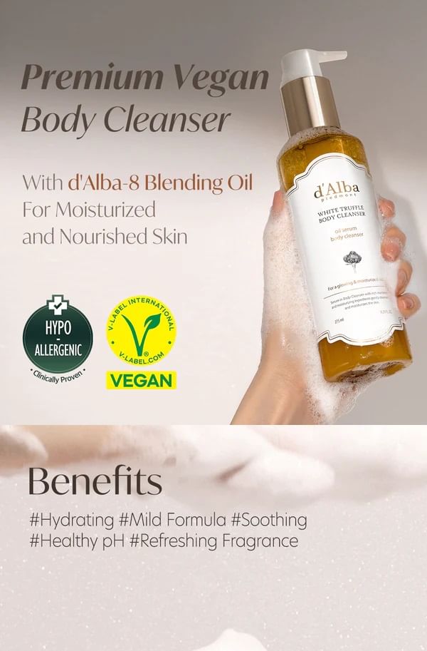d'Alba - Witte Truffelolie Serum Lichaamsreiniger