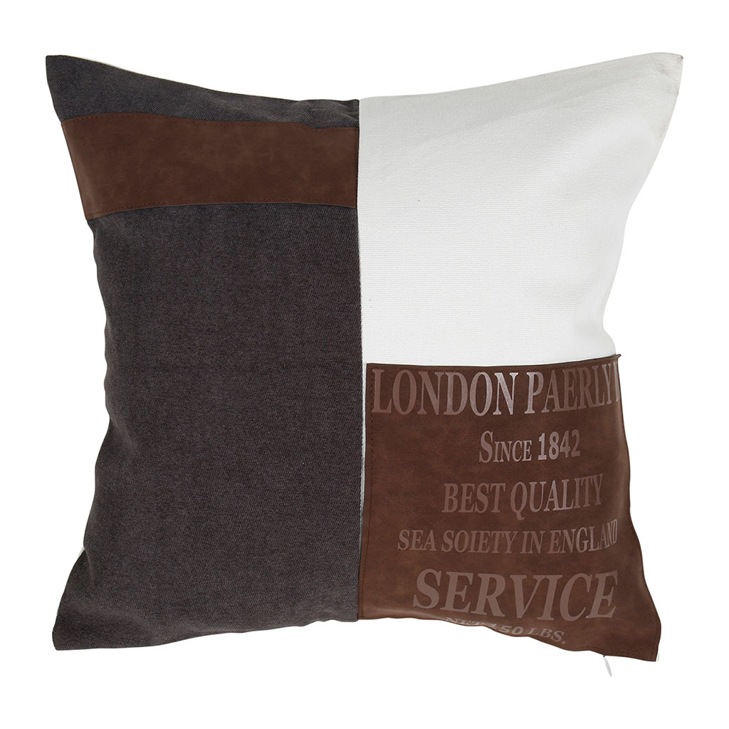 Coussin déco polyester London 40x40cm