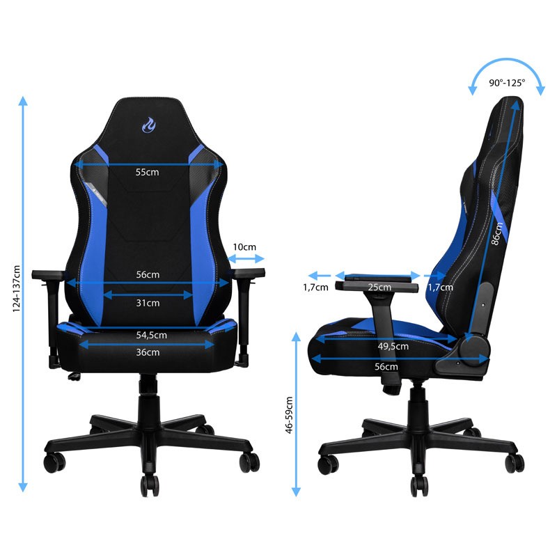 Nitro Concepts x1000 - Noir/Bleu