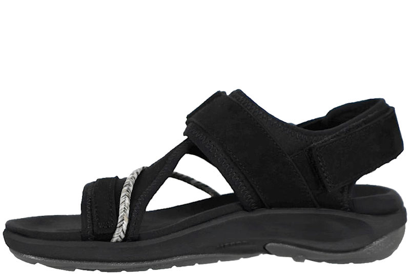 MERRELL TERRAN 4 BACKSTRAP BLACK SANDAL
