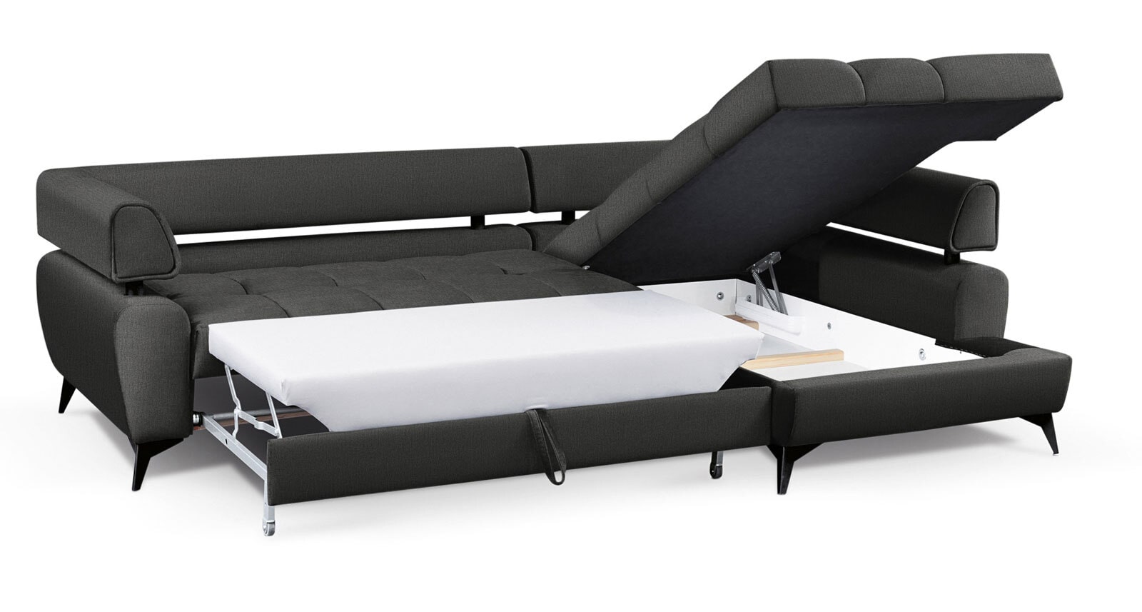 Ecksofa PARIS SF-R graphitgrau