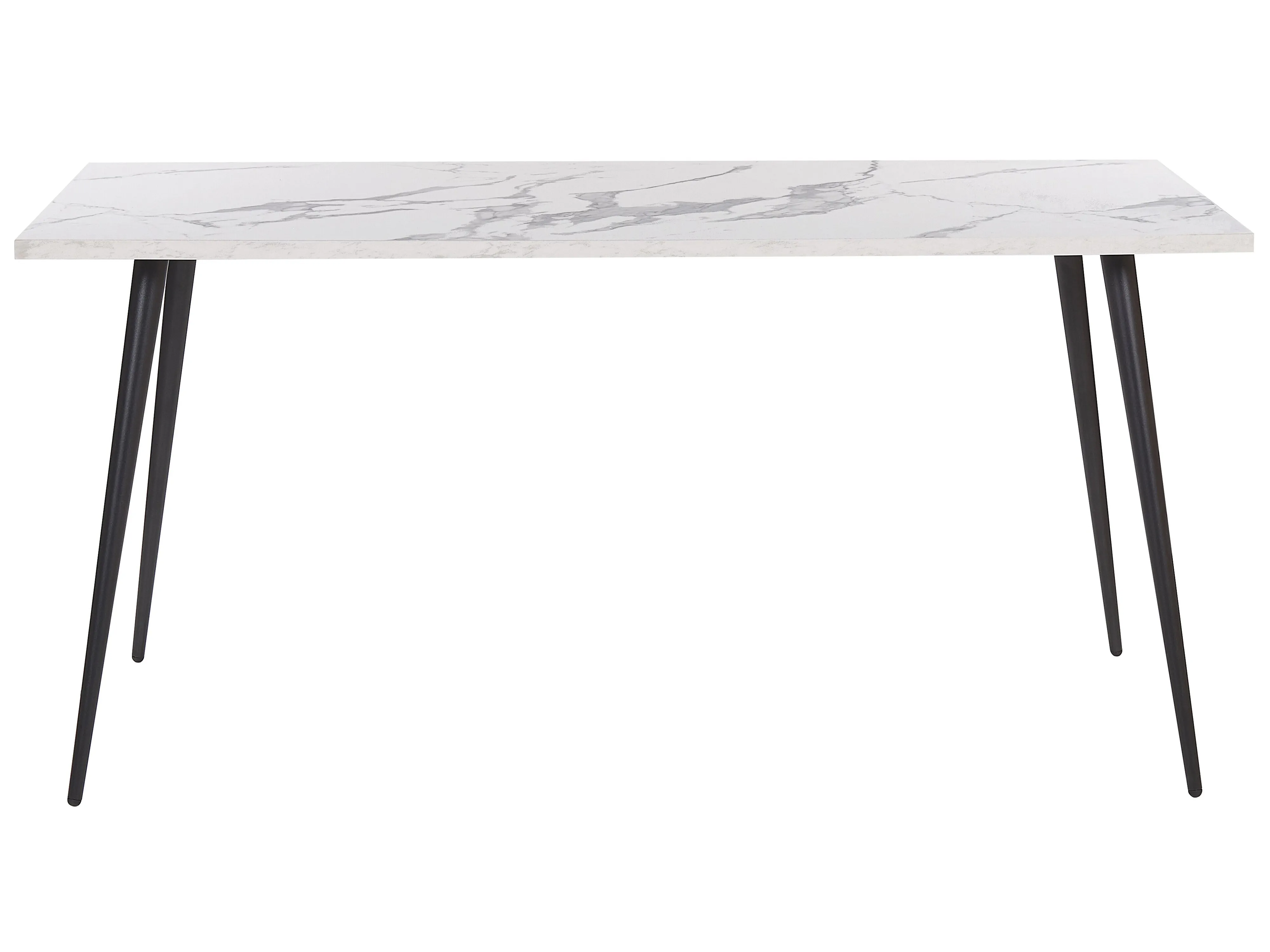 Eettafel SANTIAGO Wit marmer 80 cm 160 cm