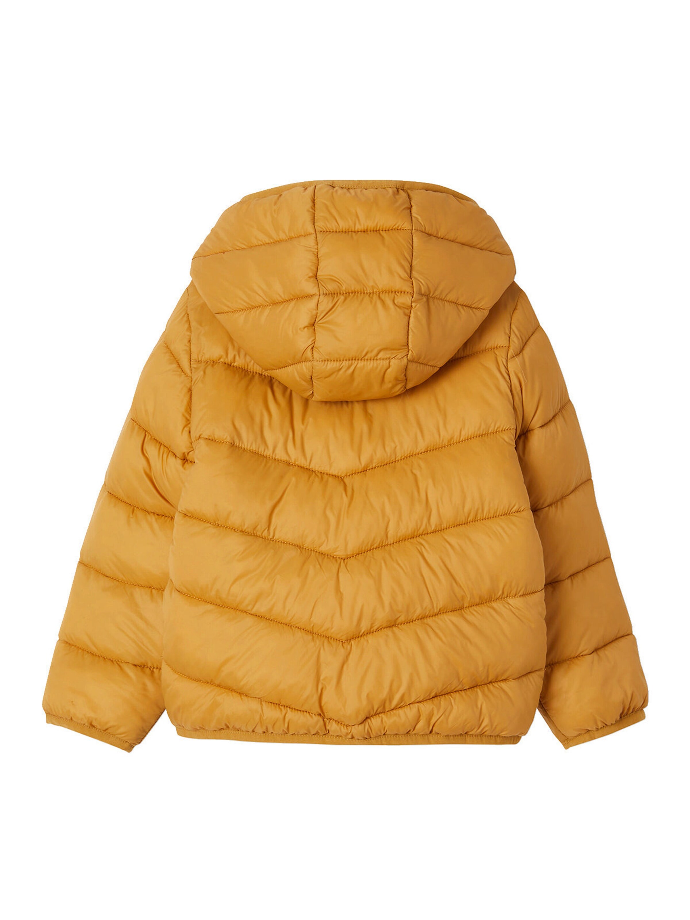 Vertbaudet Mädchen Light-Steppjacke mit Kapuze senfgelb