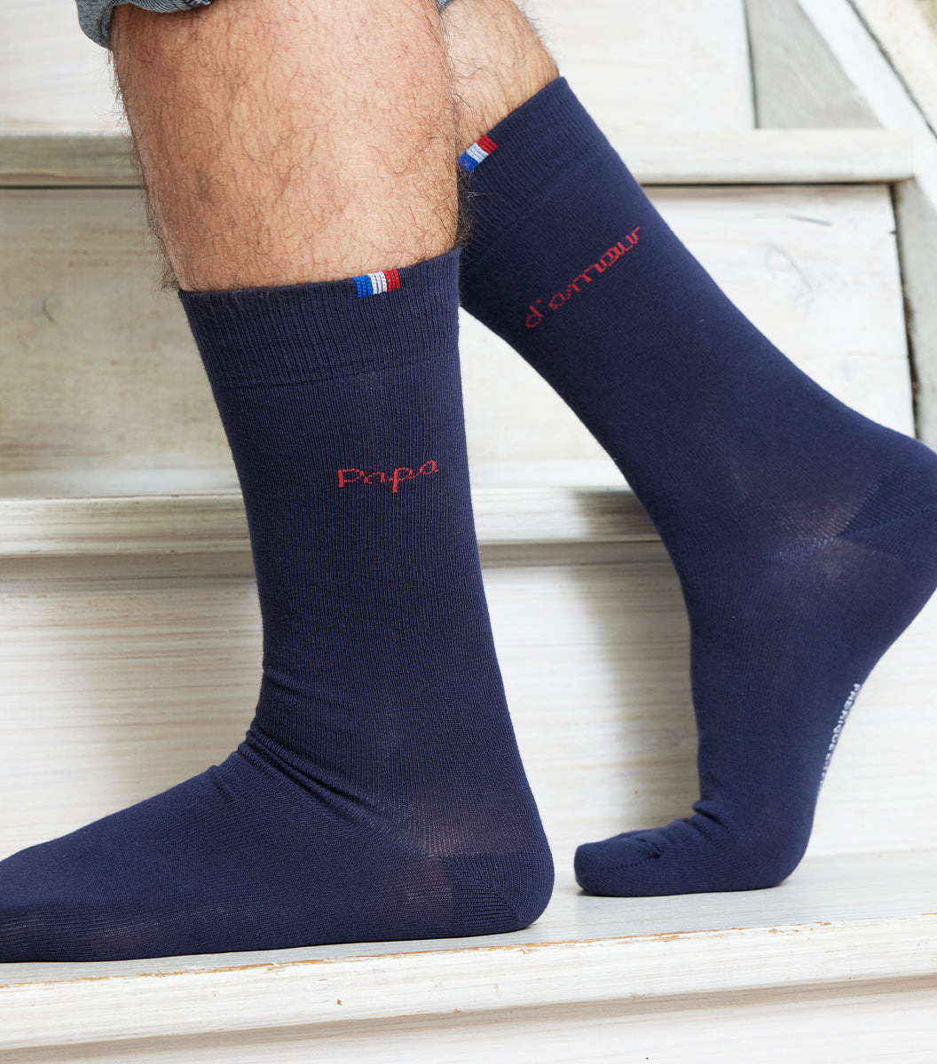 Chaussettes Homme x2 - Pack Papa d'Amour