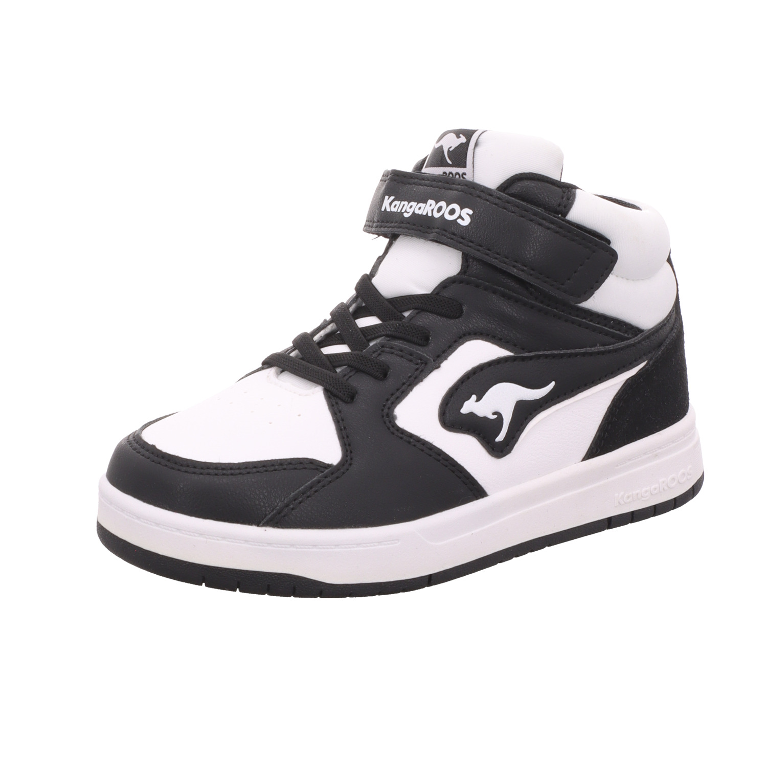 KangaROOS Kinder-Jungen Sneaker K-CP Hogan EV Schwarz-Weiß