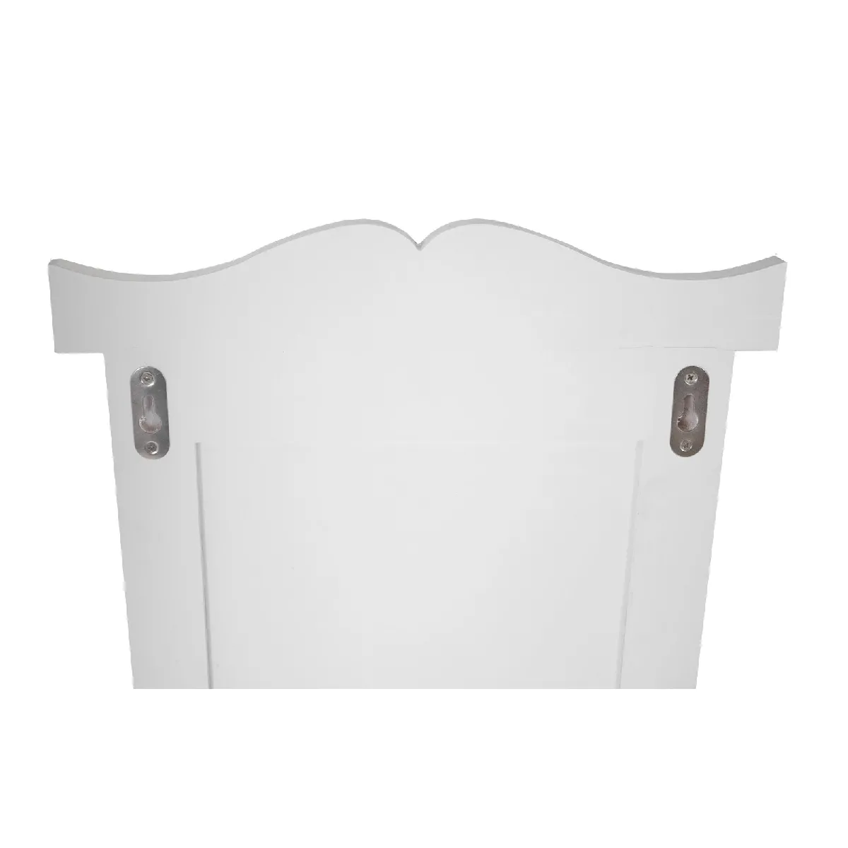 decoshop26 Porte-manteaux mural 3 crochets en bois - Blanc