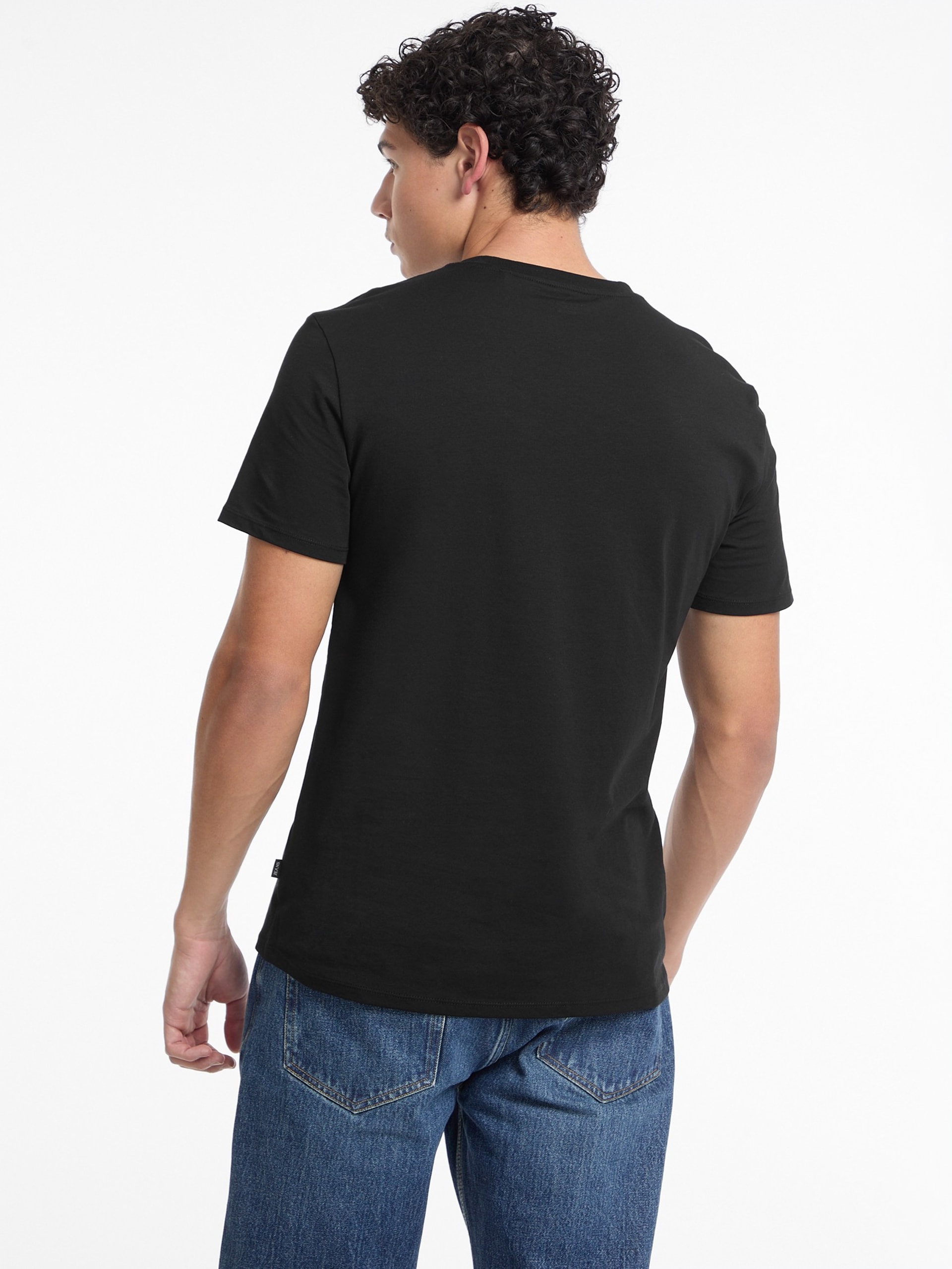 Camiseta de gola redonda única