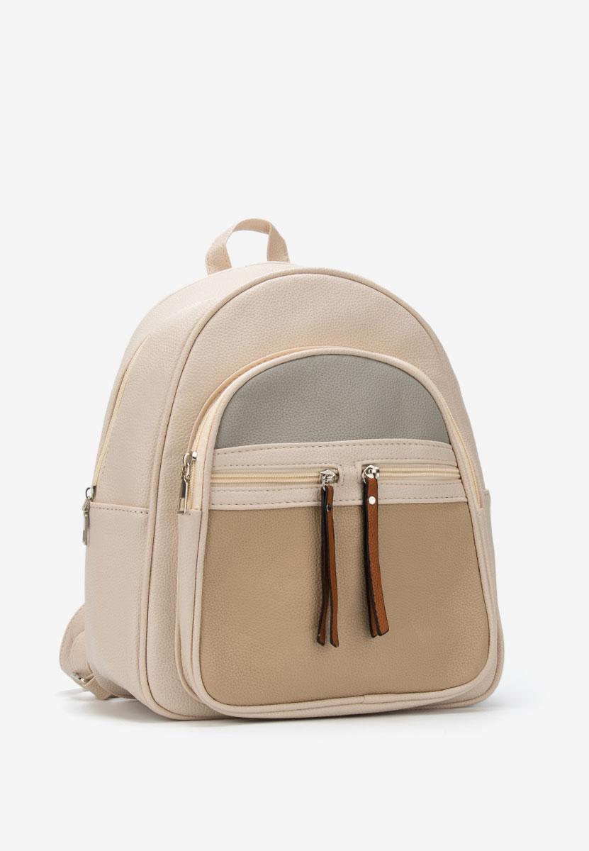 Sac à dos pour femme beige Nassea V2