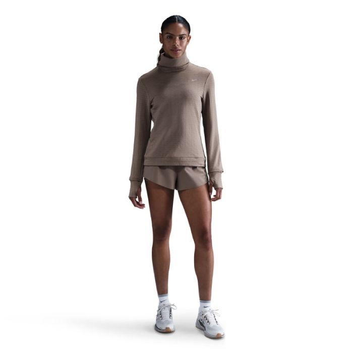 Nike Dame Trøjer Swift Element Turtleneck Midlayer Brun