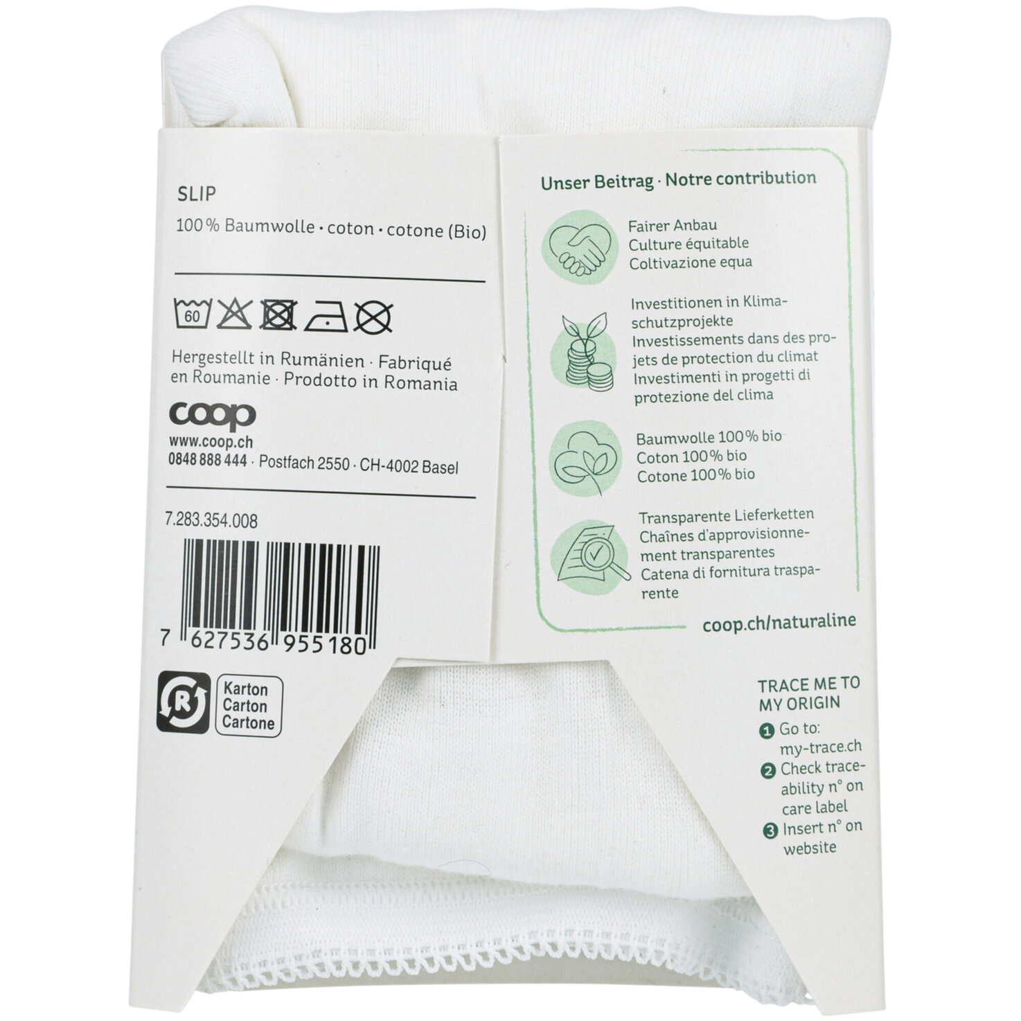 Naturaline Textil Damen Slip weiss XL