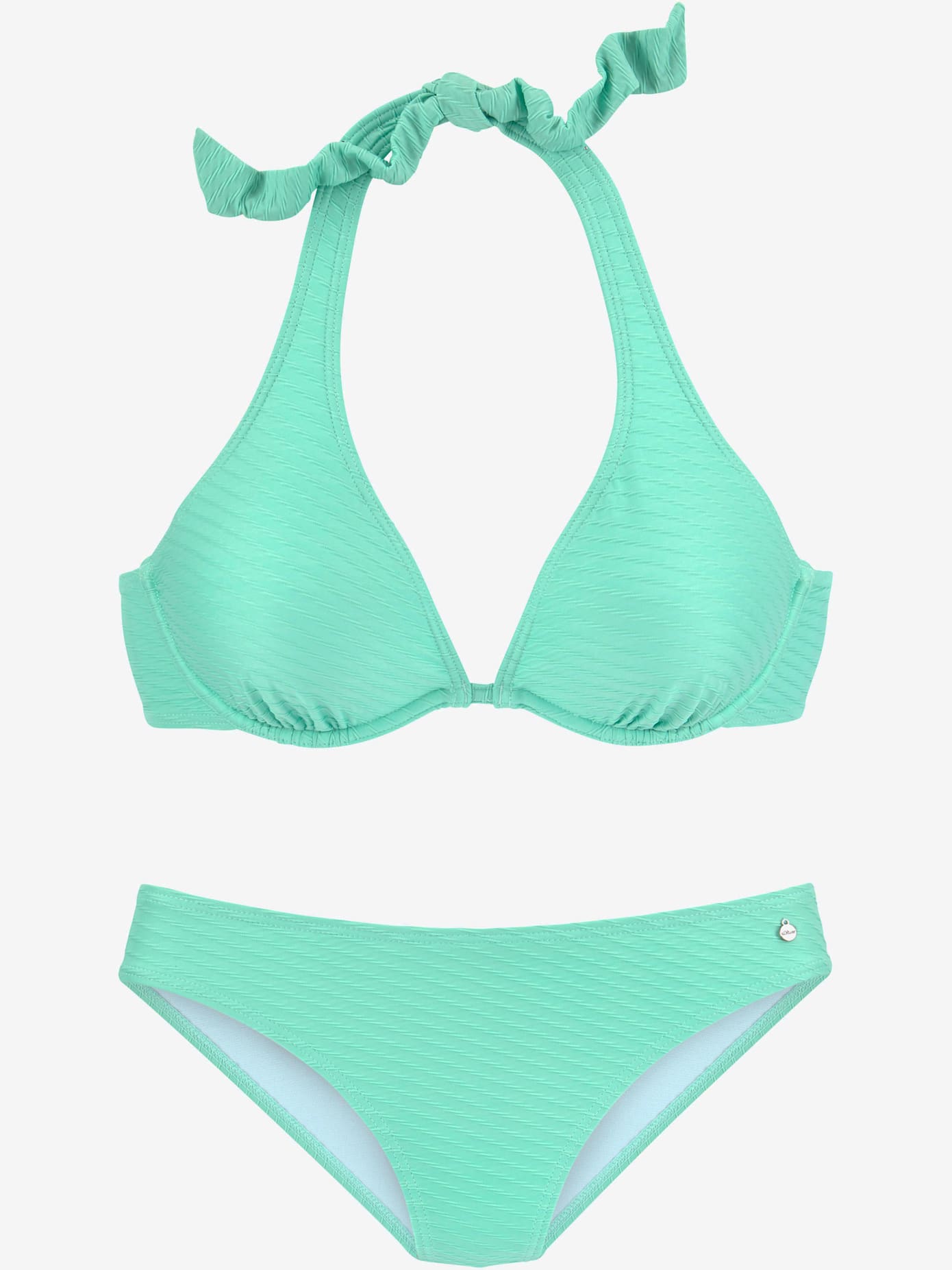 Maillot de bain à armatures matière structurée tendance
