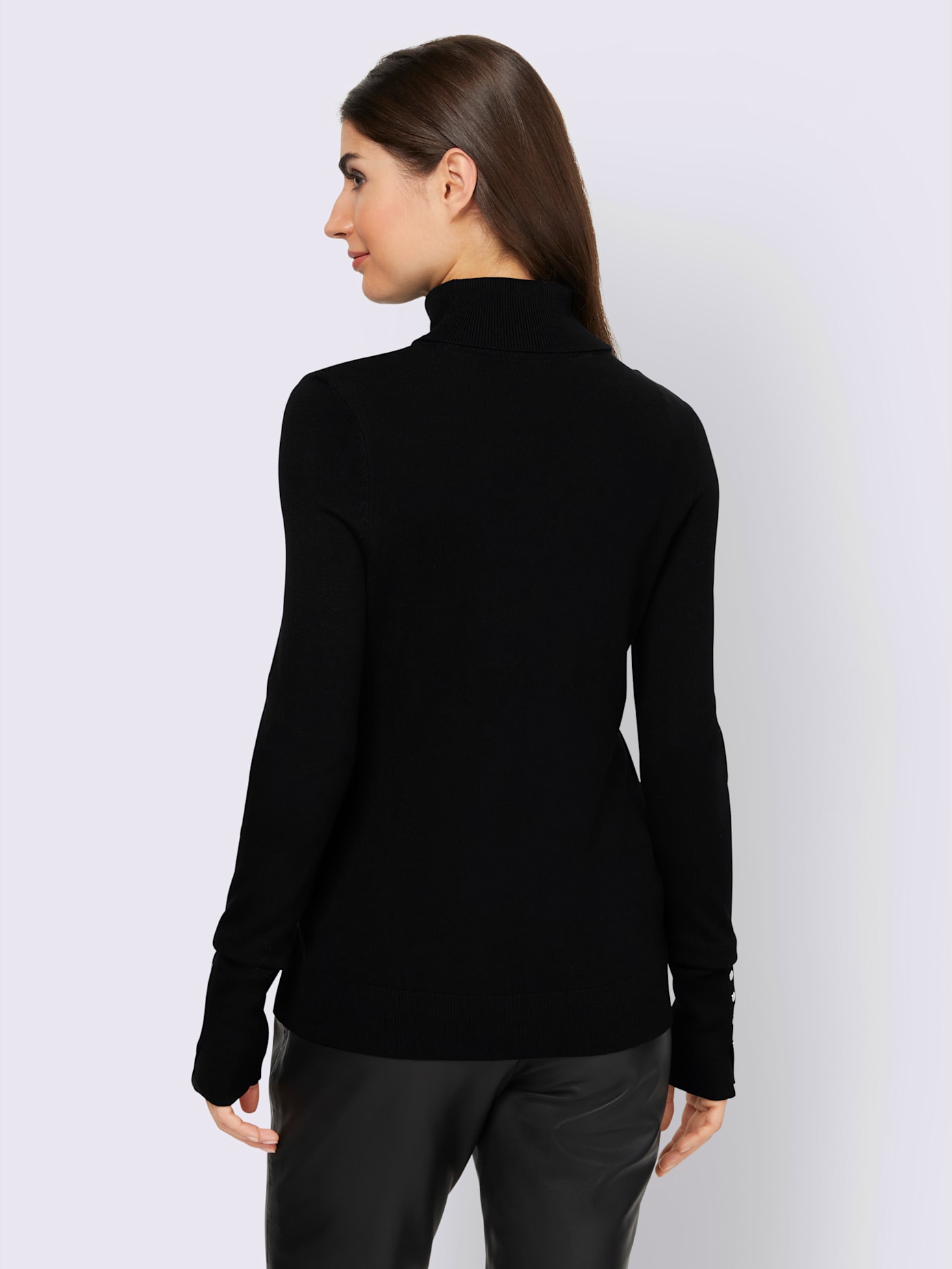 Pull col roulé col roulé flatteur