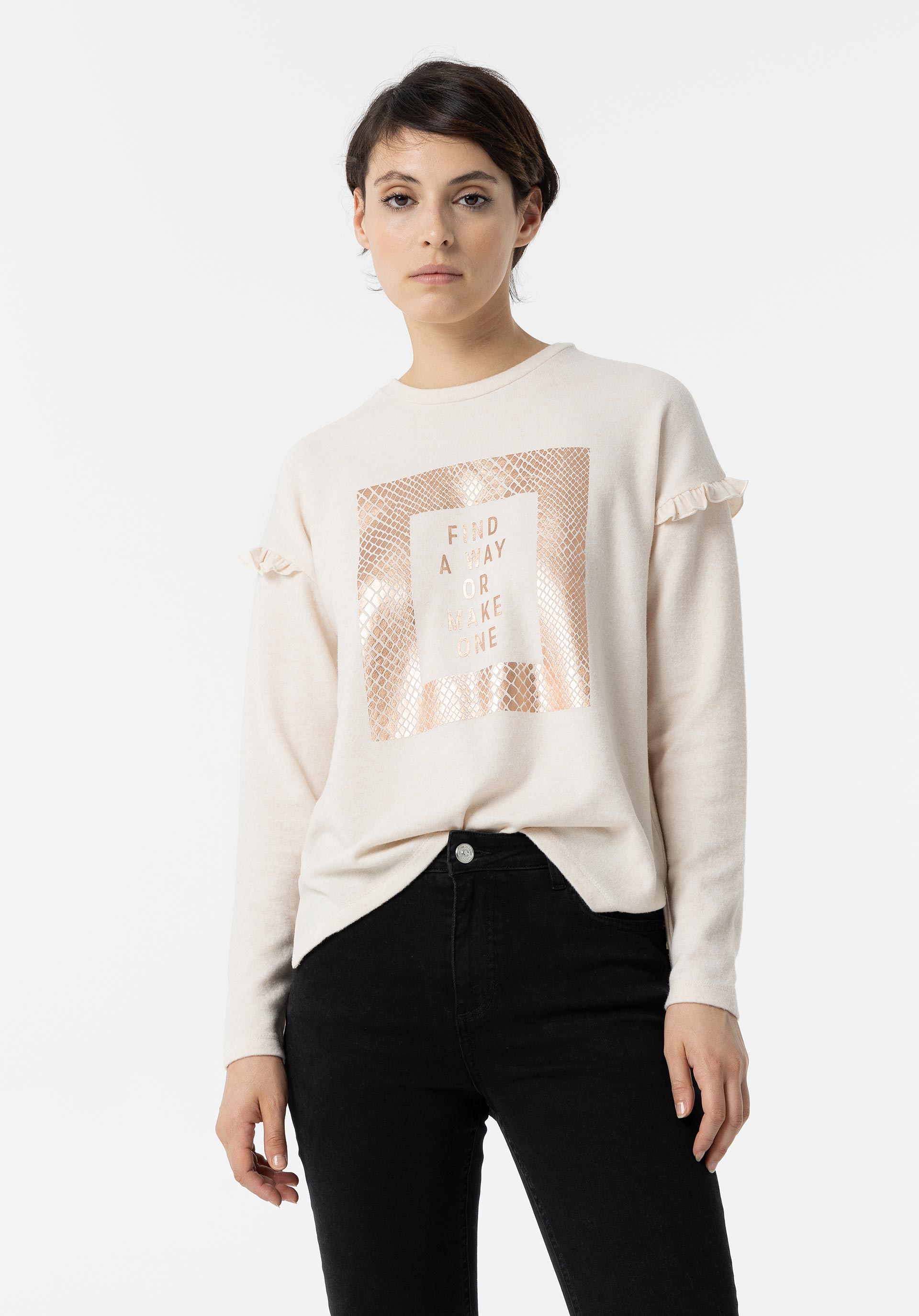 T-shirt Toque Suave com Mensagem