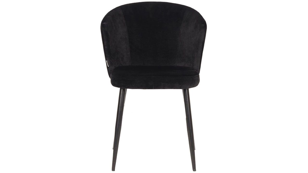Eetkamerstoel Zwart UK-30.395 Wave B58 x D60 x H85 cm