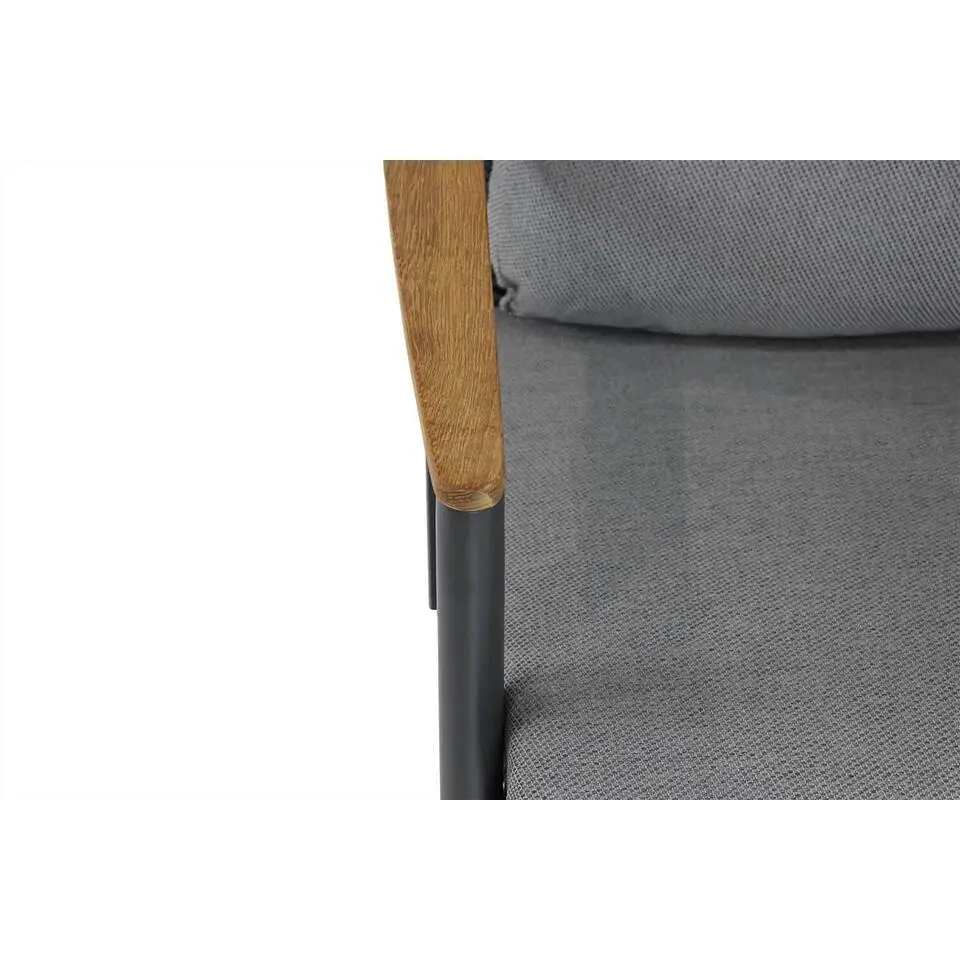 Tuinset 4 personen 85 cm Aluminium/rope Grijs Coco Ralph/Venustas