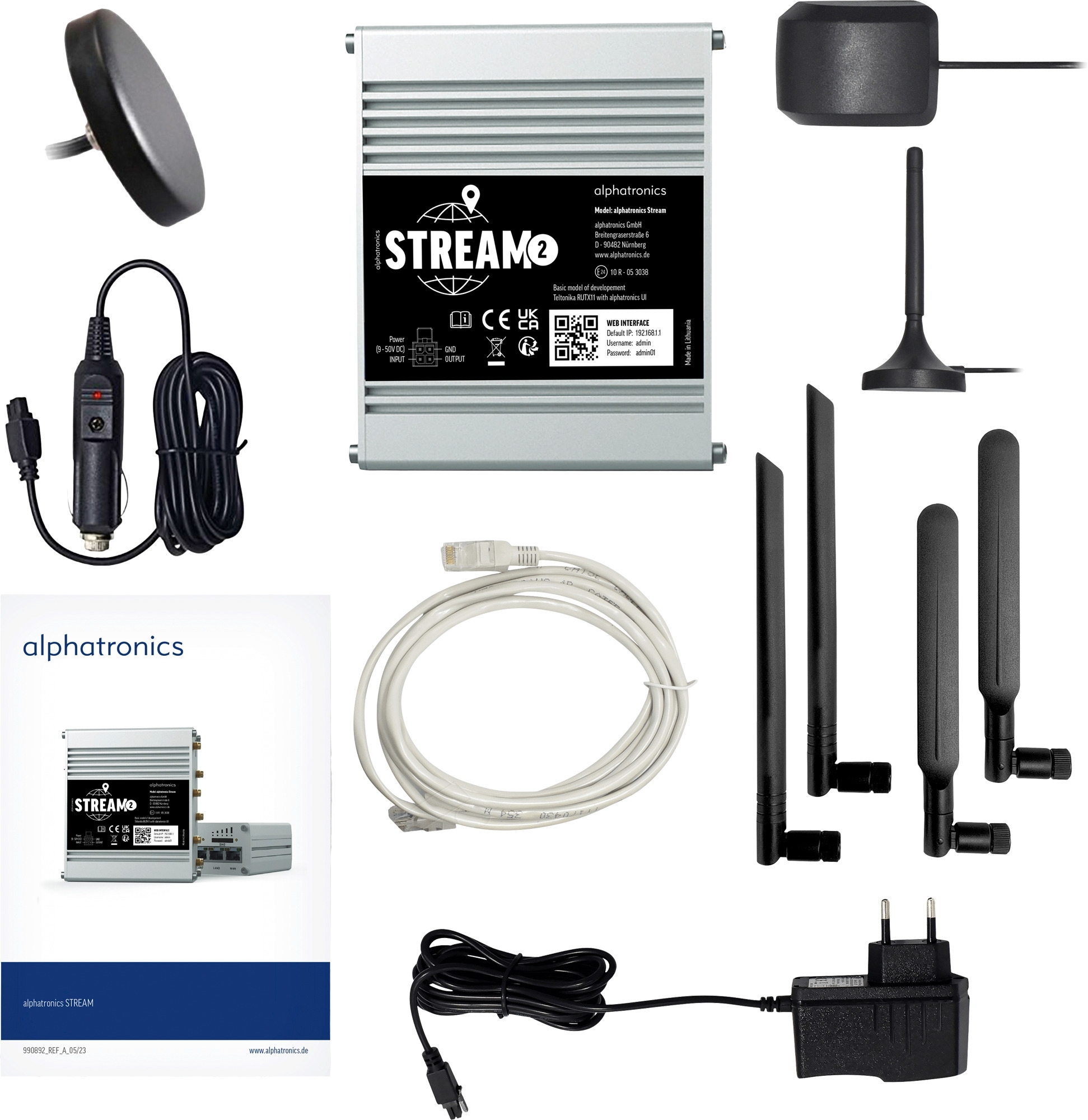 Alphatronics STREAM 2 mobiler LTE/WiFi- Router für Wohnmobile &amp,  Wohnwagen