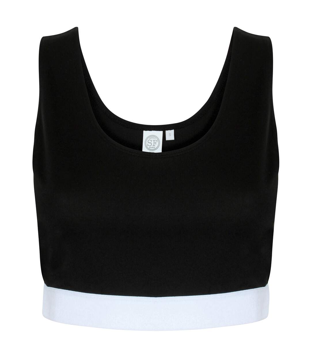 Skinni Fit - Débardeur court - Femme (Noir/blanc) - UTRW5493