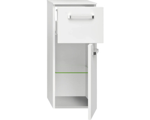 Pelipal xpressline 4010 badkamermeubelset, BxHxD 144 x 200 x 45 cm, hoogglans witte fronten, met witte keramische wastafel, 4010.0800111095