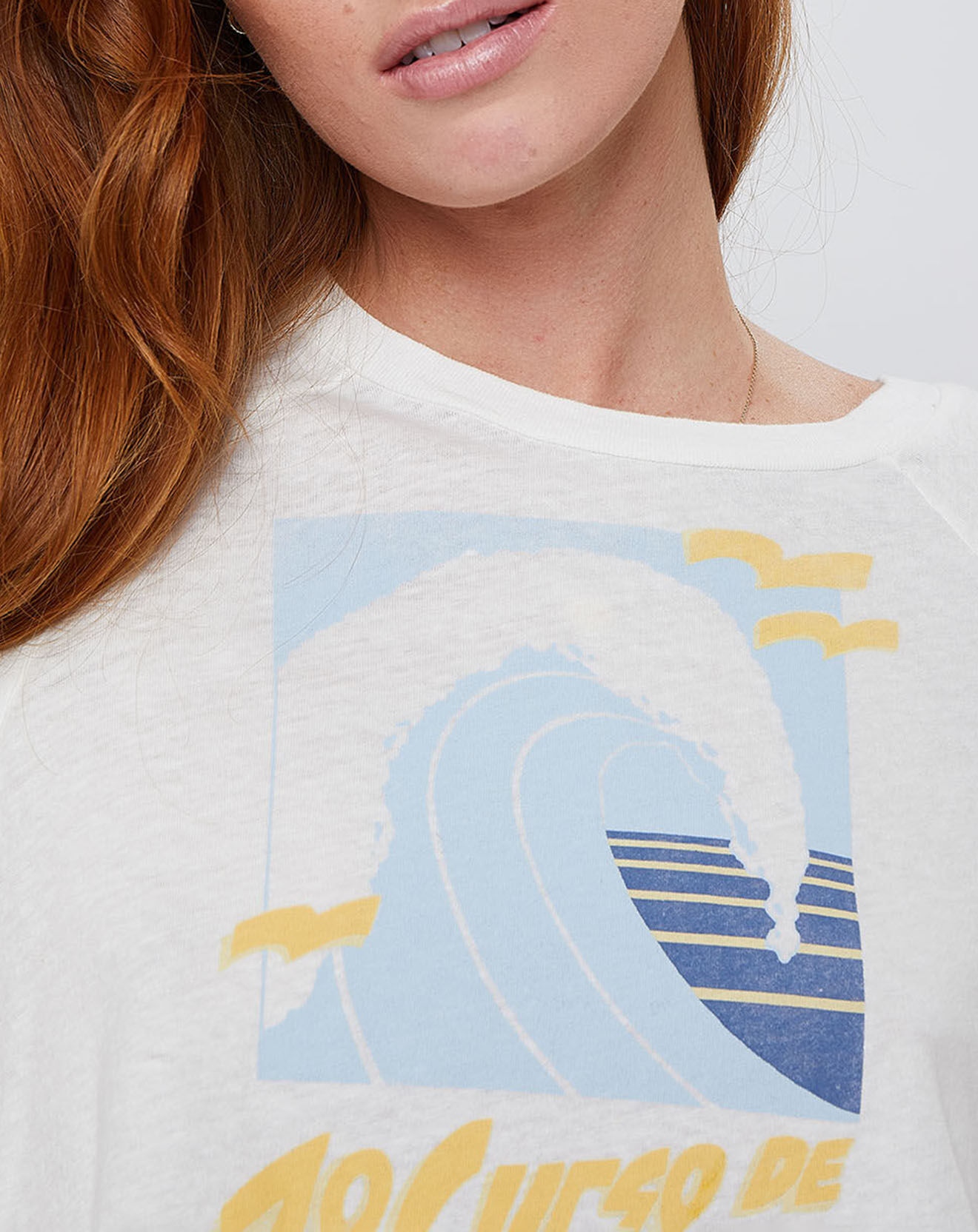 Billabong T-Shirt Billabong x Wrangler Take It Back blanc