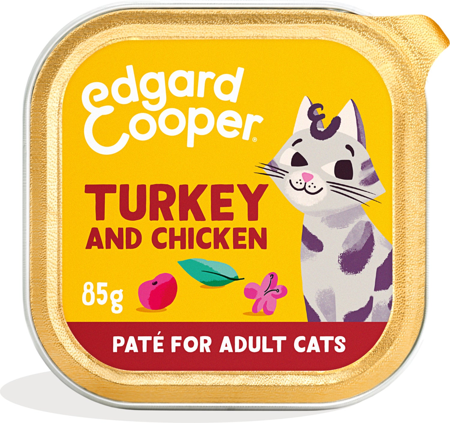 Edgard & Cooper kattenvoer paté eend/kip adult 85 g