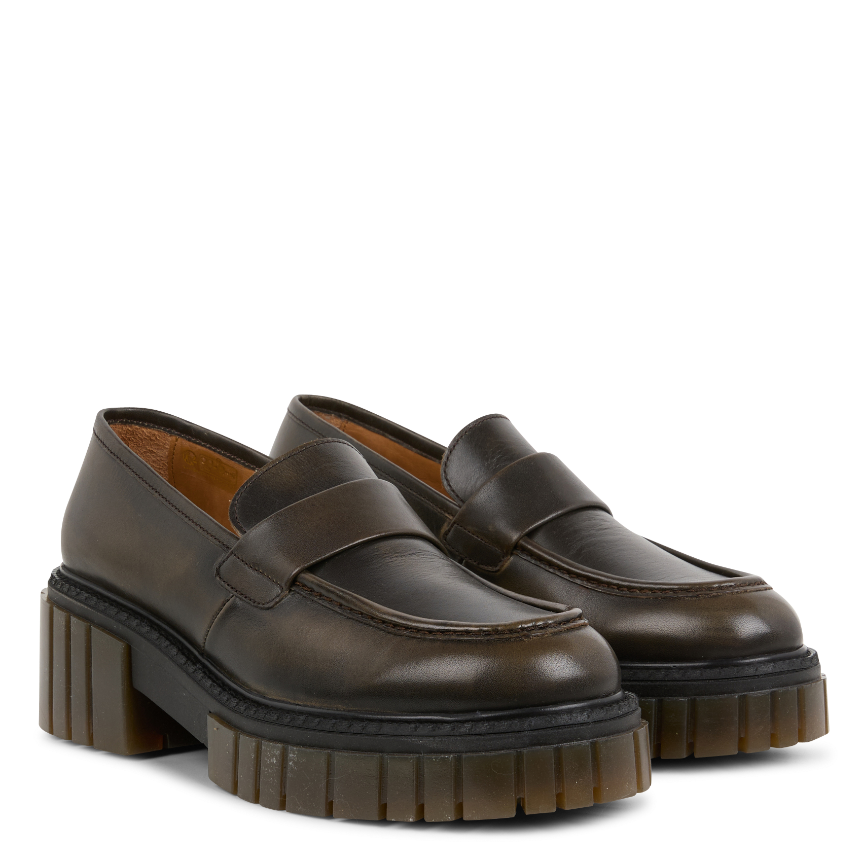 Mocassins en cuir| Marron